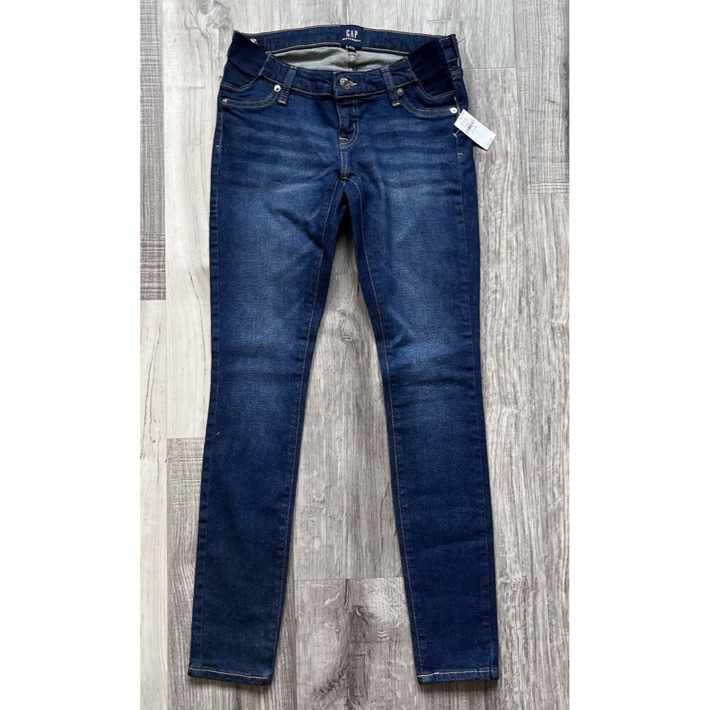 NWT Gap Maternity Skinny Jeans Size 0 Stretch w/ Inset Panel MSRP $79